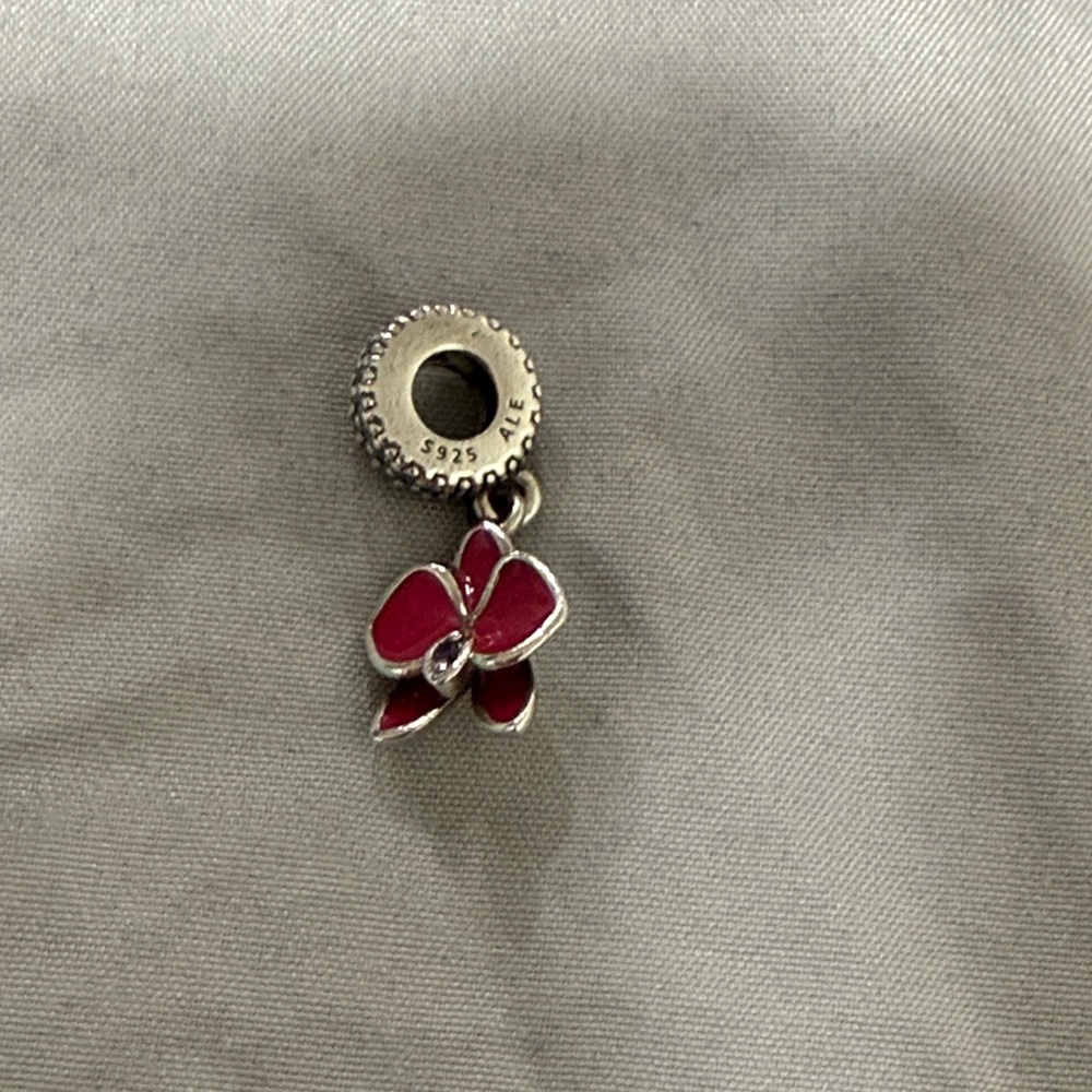 Elegant Red Bow Charm